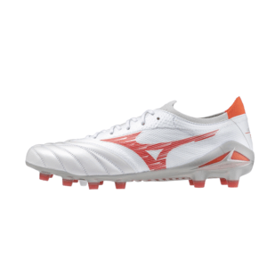 Zapato De Fútbol Unisex  Morelia Neo IV B Elite Mizuno P1GA2442 White/Radiant Red/ Hot Coral