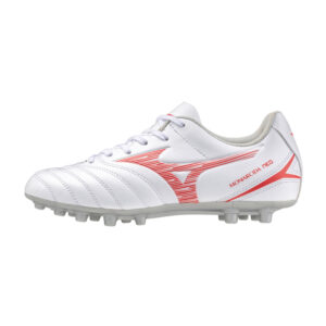 ZAPATO DE FÚTBOL UNISEX MONARCIDA NEO III SELECT JUNIOR AG MIZUNO P1GB2426 - White/Radiant Red