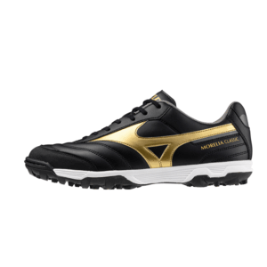Zapatilla De Fútbol Unisex  Morelia Sala Classic TF Mizuno Q1GB2302 Black/Gold/Dark Shawdow